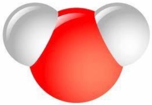 Vattenmolekyl som Musse Pigg