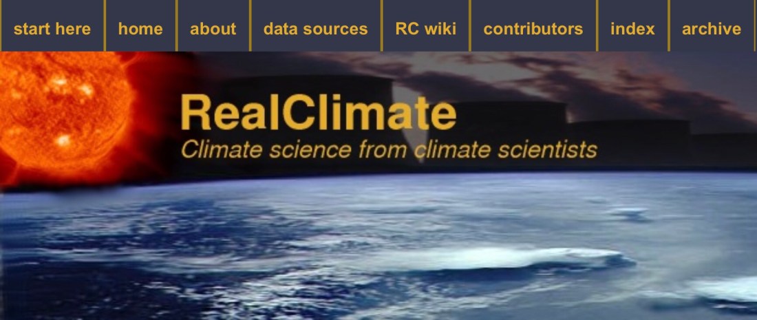 RealClimate - Climate Science from Climate Scientists - Klicka på bilden för länk