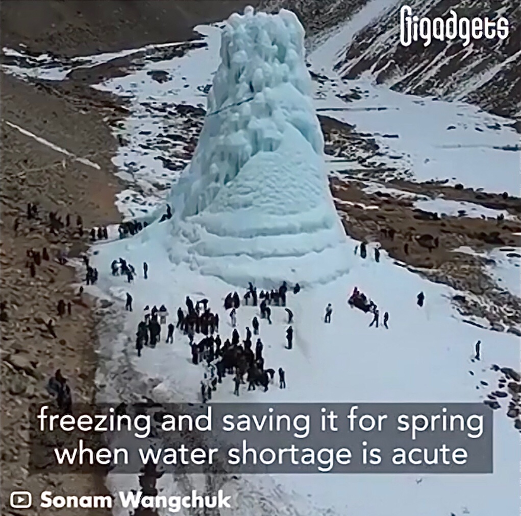 Ispelare som vattenförråd under sommaren.​